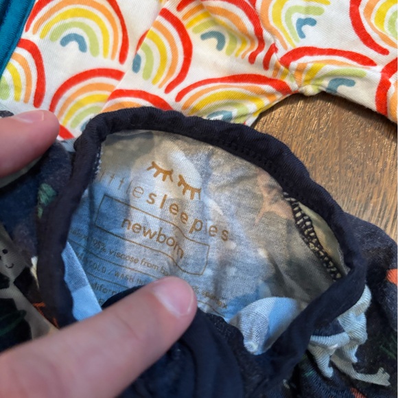 Little Sleepies - Lot of 3 Zippies - Newborn - GUC - Picture 3 of 4